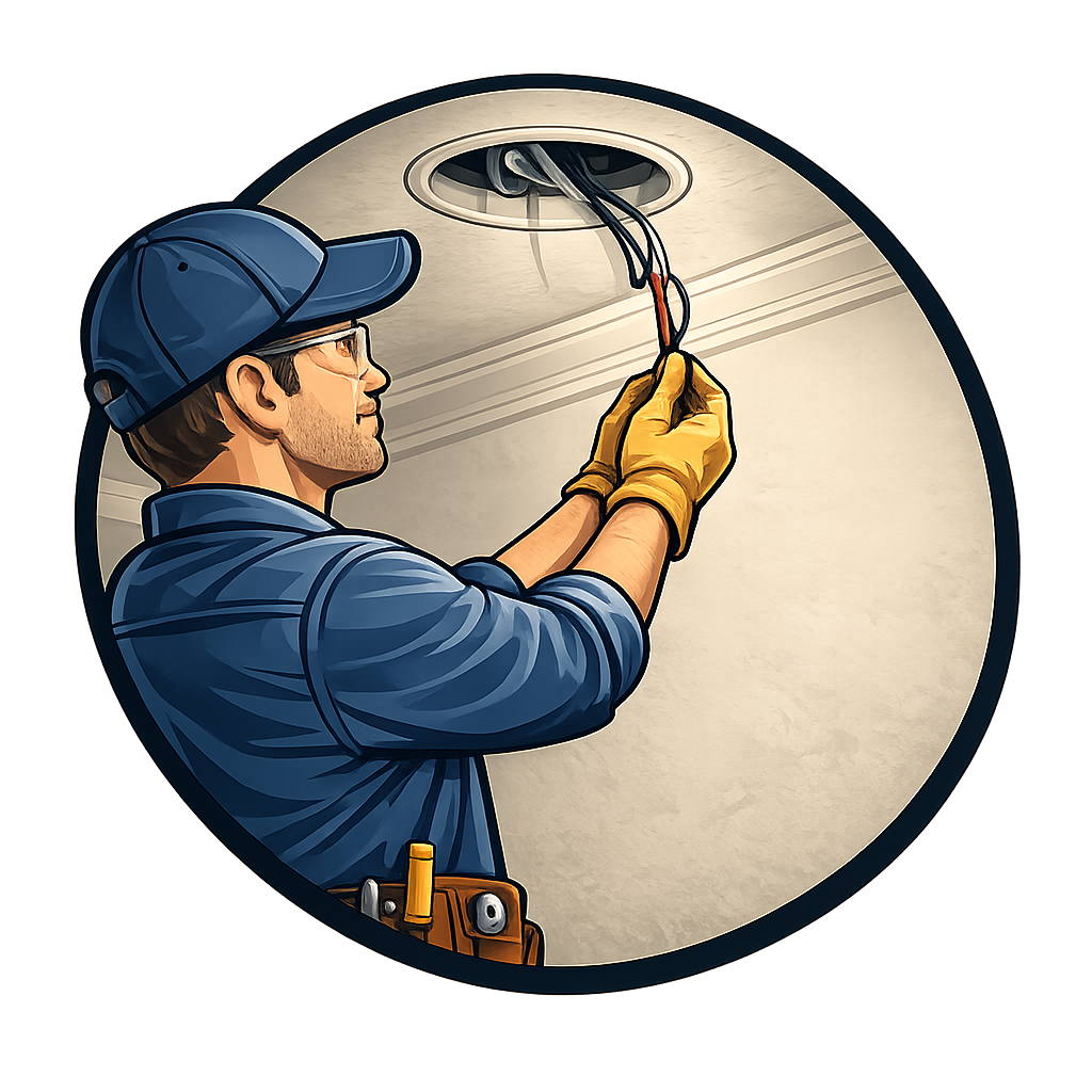 Professional electrical repair and troubleshooting service at a property