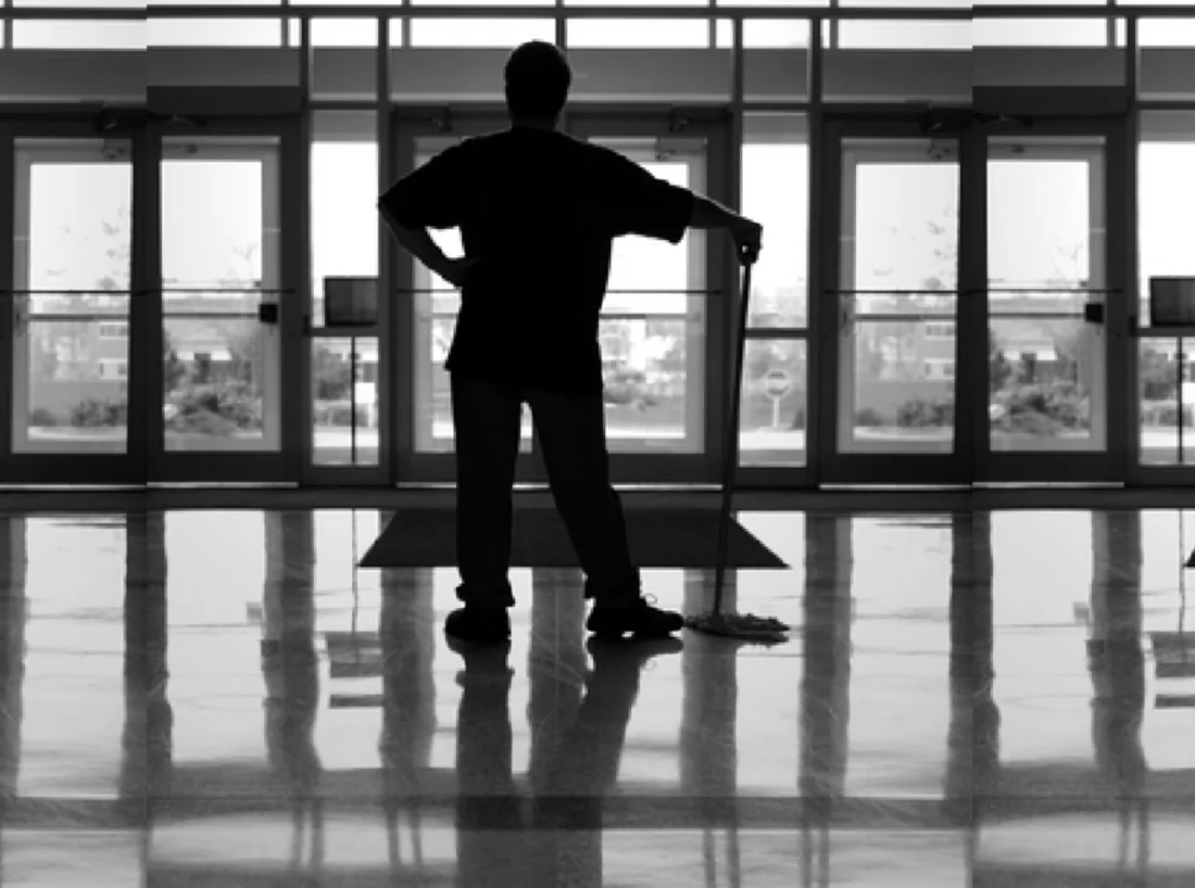 Commercial floor care and facility upkeep image for a janitorial company
